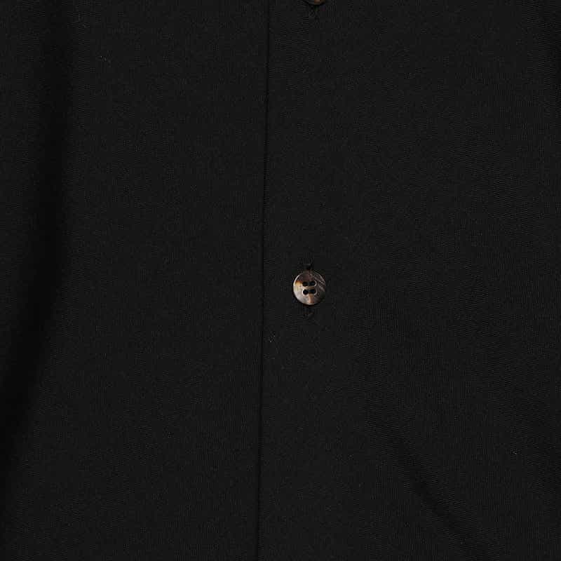 OVERCOAT バーニーズ　ニューヨーク限定ドルマンスリーブ開襟シャツ BLACK