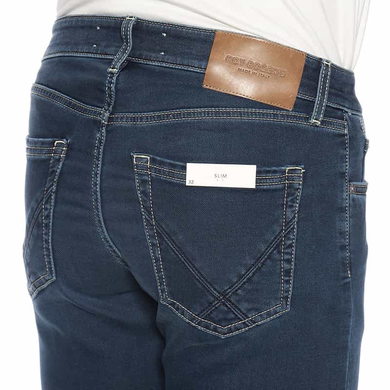 ROY ROGER’S ジャージーデニムパンツ "LEONARDO" BLUE