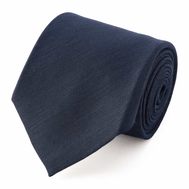 BARNEYS NEW YORK ソリッドタイ NAVY