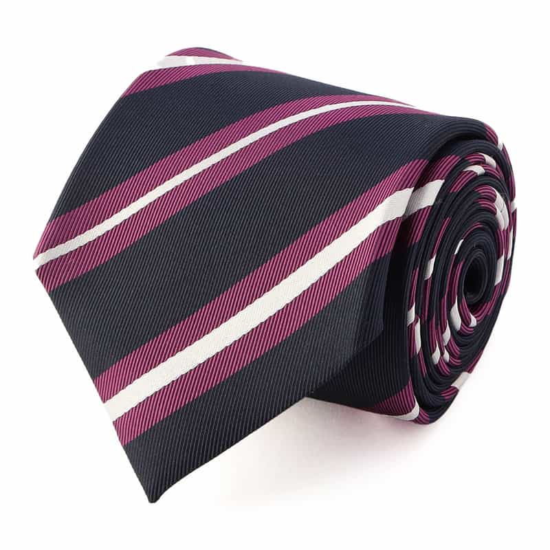 BARNEYS NEW YORK ストライプ柄タイ NAVY