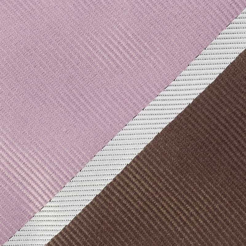 BARNEYS NEW YORK ストライプ柄タイ BROWN