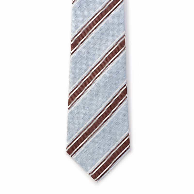 BARNEYS NEW YORK ストライプ柄タイ LIGHT BLUE