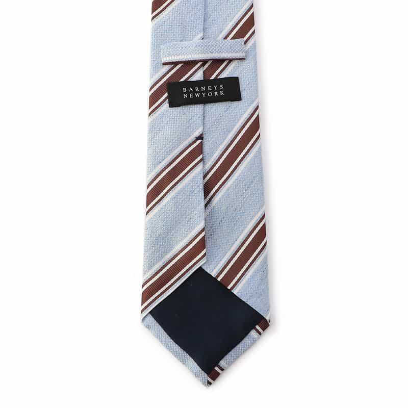 BARNEYS NEW YORK ストライプ柄タイ LIGHT BLUE