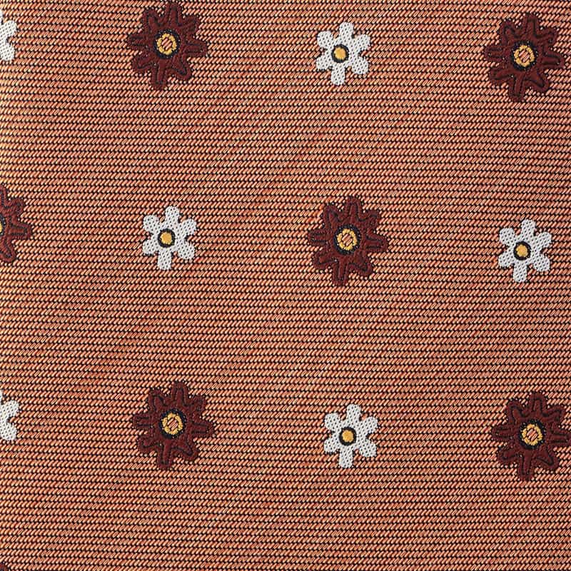 BARNEYS NEW YORK 小花柄タイ ORANGE