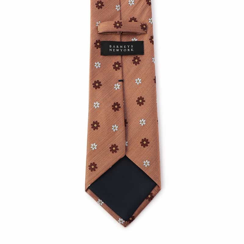 BARNEYS NEW YORK 小花柄タイ ORANGE