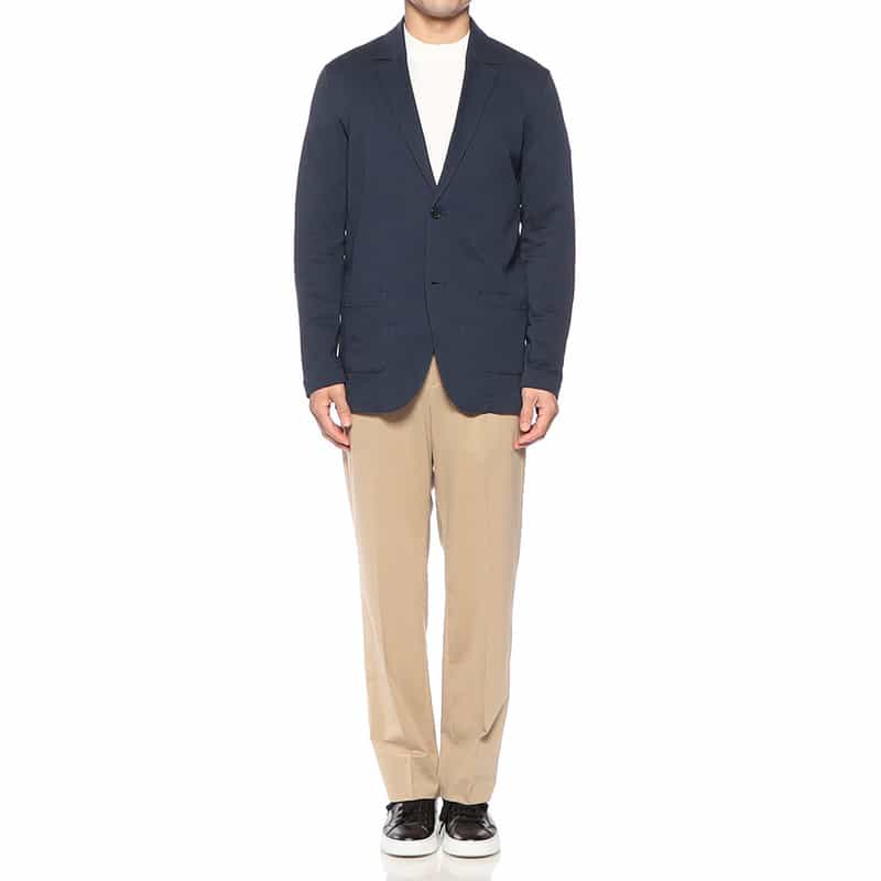 THREE DOTS コットン2Bジャケット NAVY