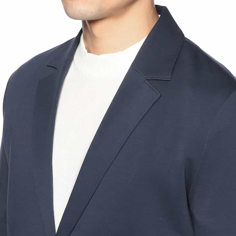 THREE DOTS コットン2Bジャケット NAVY