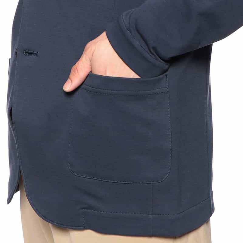 THREE DOTS コットン2Bジャケット NAVY