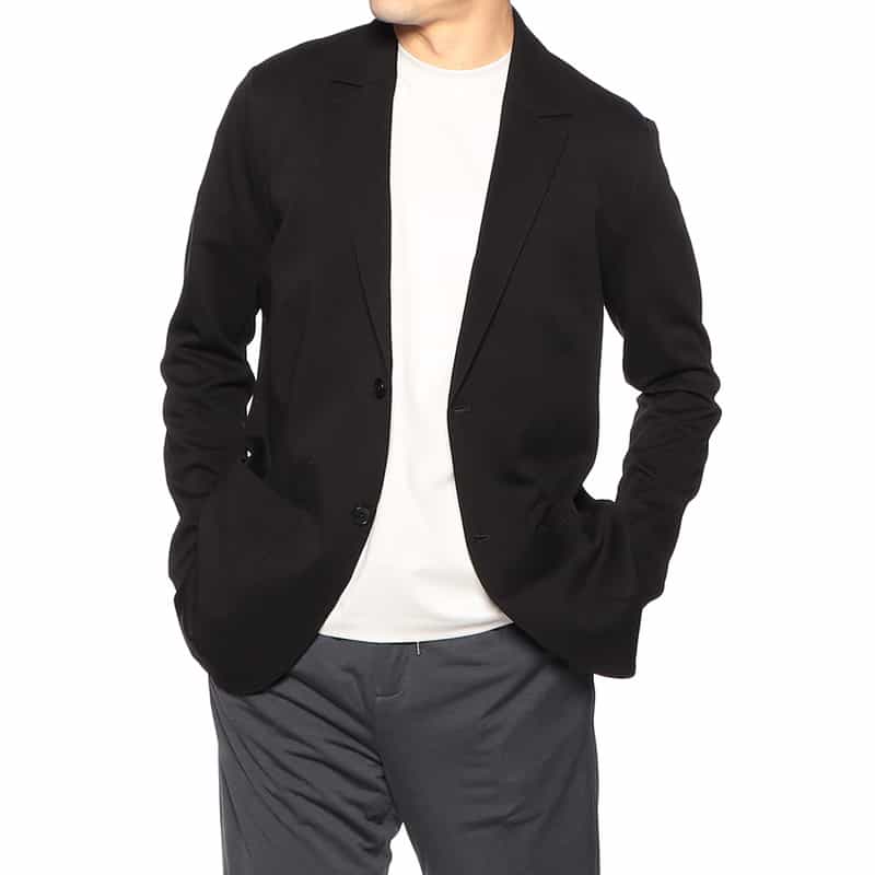 THREE DOTS コットン2Bジャケット BLACK
