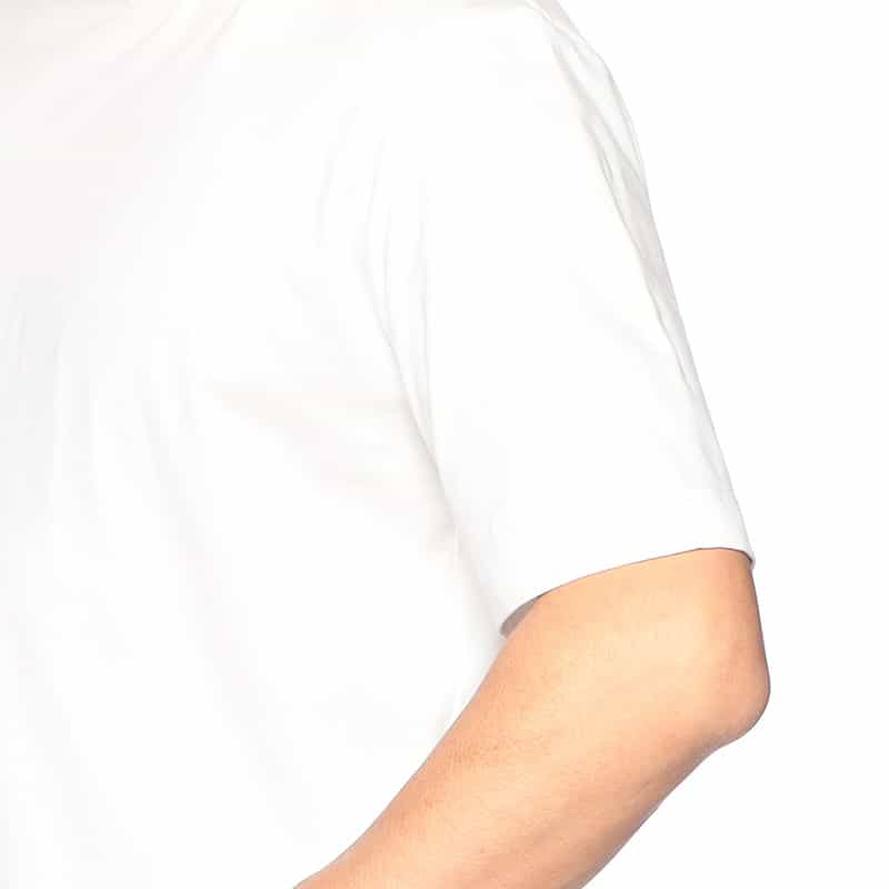 THREE DOTS ニューサンデッドジャージーモックネックTシャツ WHITE
