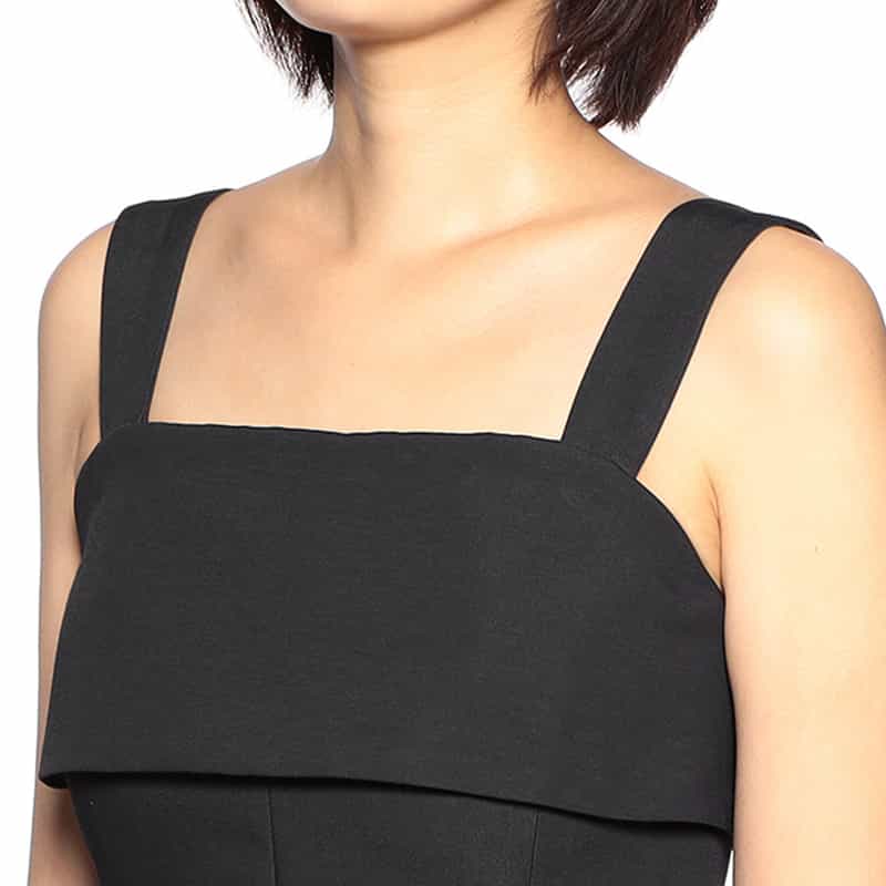 AKIKO OGAWA. 2WAY ツイルダブルクロスジャンプスーツ BLACK