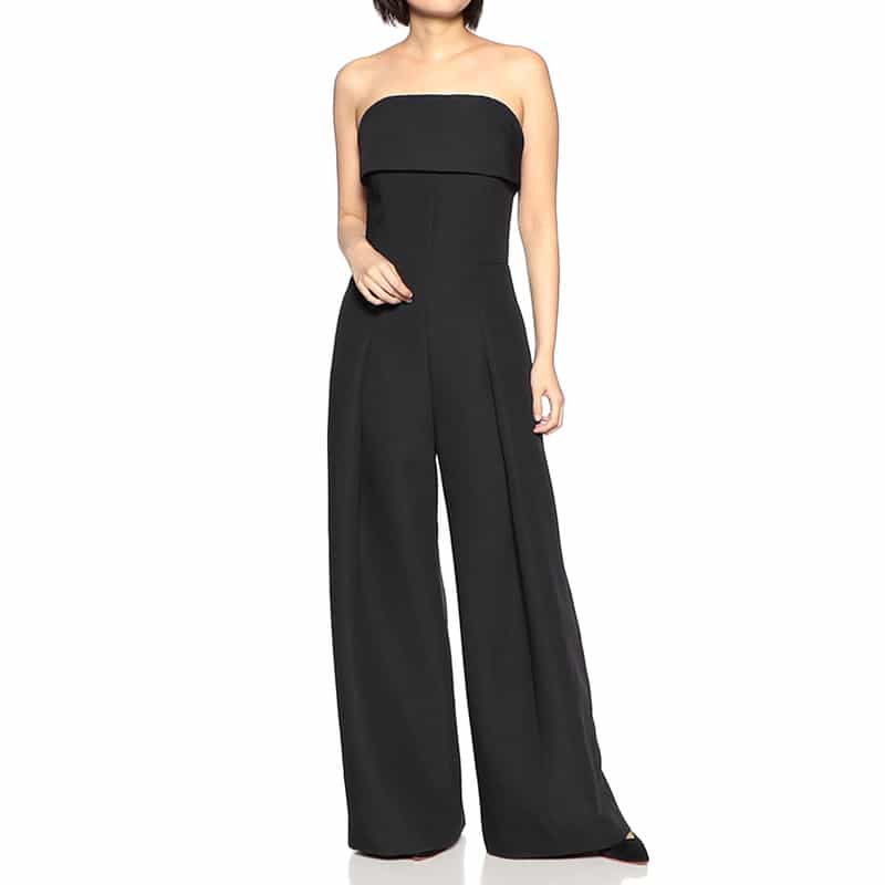 AKIKO OGAWA. 2WAY ツイルダブルクロスジャンプスーツ BLACK