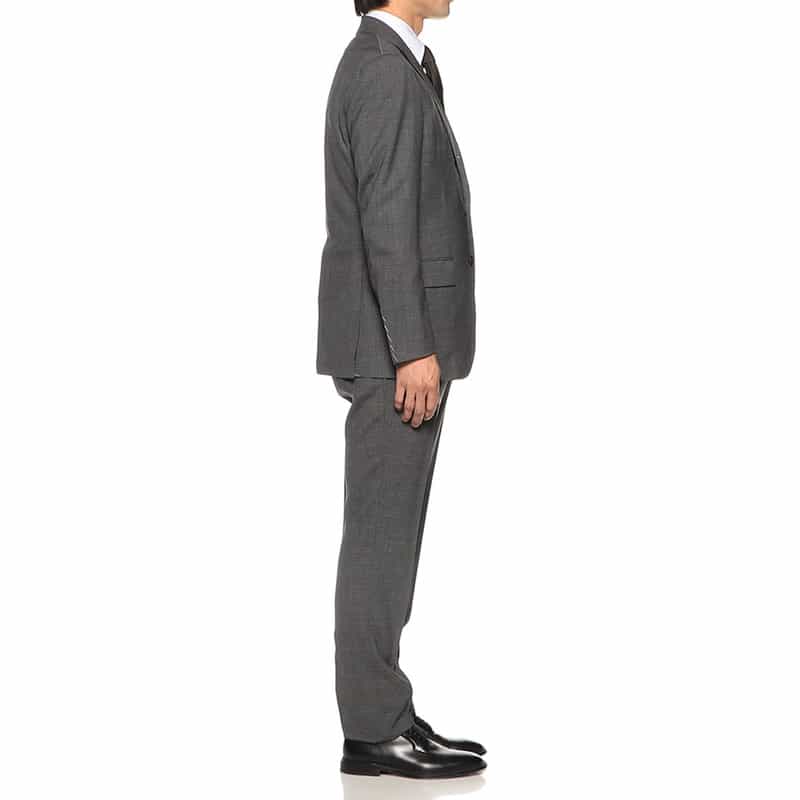 BARNEYS NEW YORK マイクロ千鳥柄スーツ "MADISON GOLD" DARK GRAY