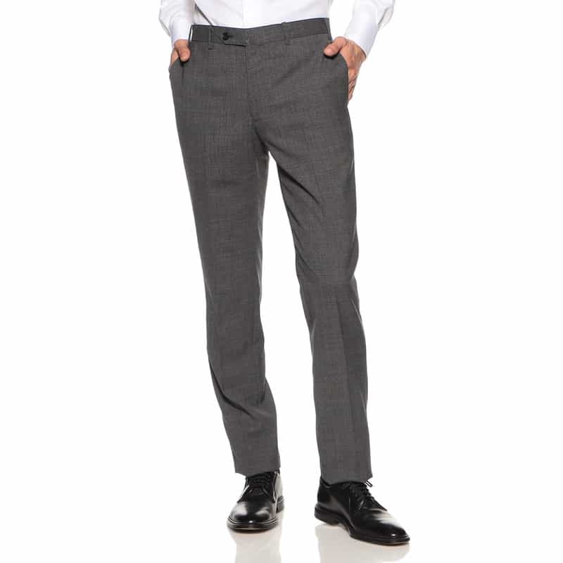 BARNEYS NEW YORK マイクロ千鳥柄スーツ "MADISON GOLD" DARK GRAY