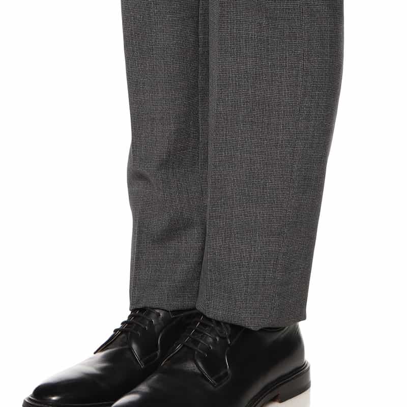 BARNEYS NEW YORK マイクロ千鳥柄スーツ "MADISON GOLD" DARK GRAY