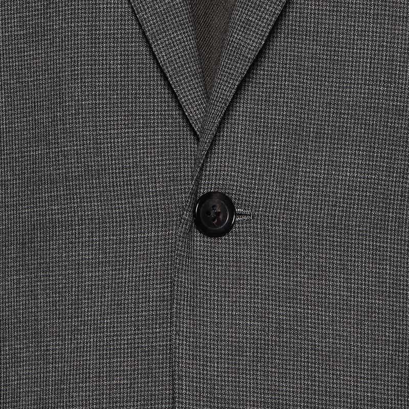 BARNEYS NEW YORK マイクロ千鳥柄スーツ "MADISON GOLD" DARK GRAY