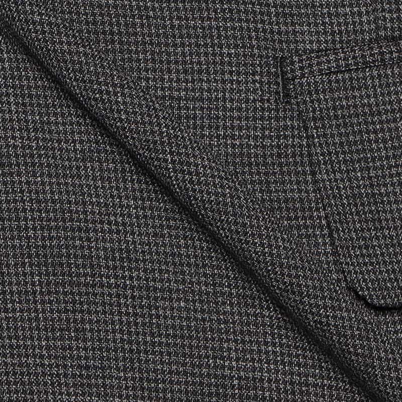 BARNEYS NEW YORK マイクロ千鳥柄スーツ "MADISON GOLD" DARK GRAY