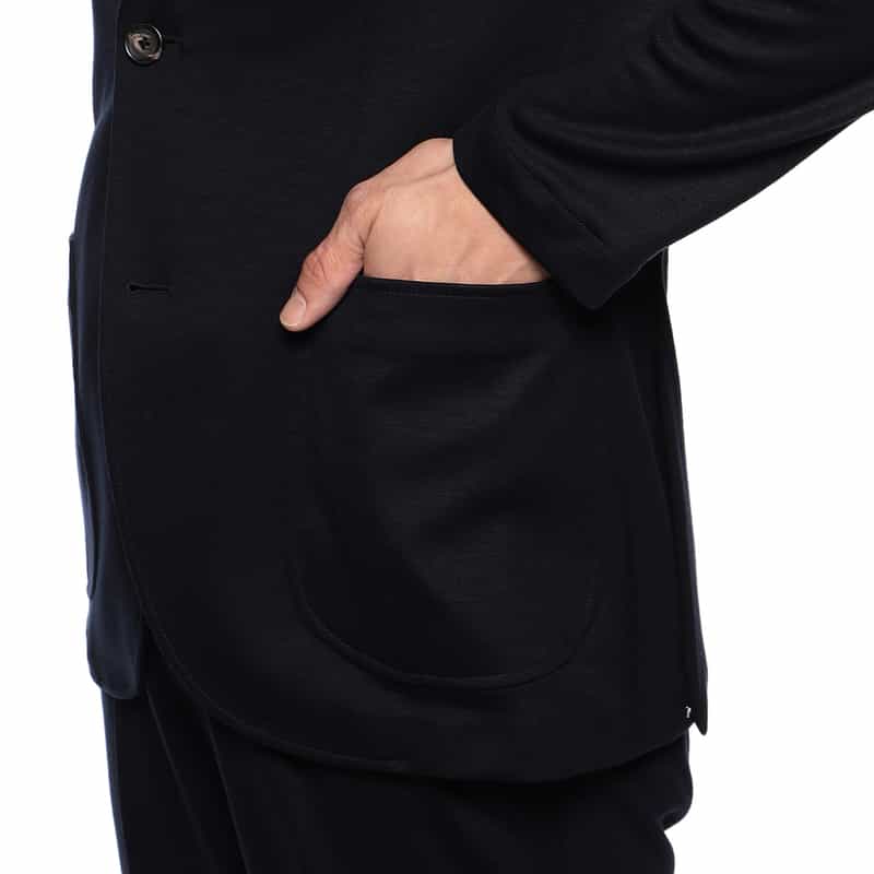 BARNEYS NEW YORK セットアップジャージージャケット （REDA社製生地使用） NAVY