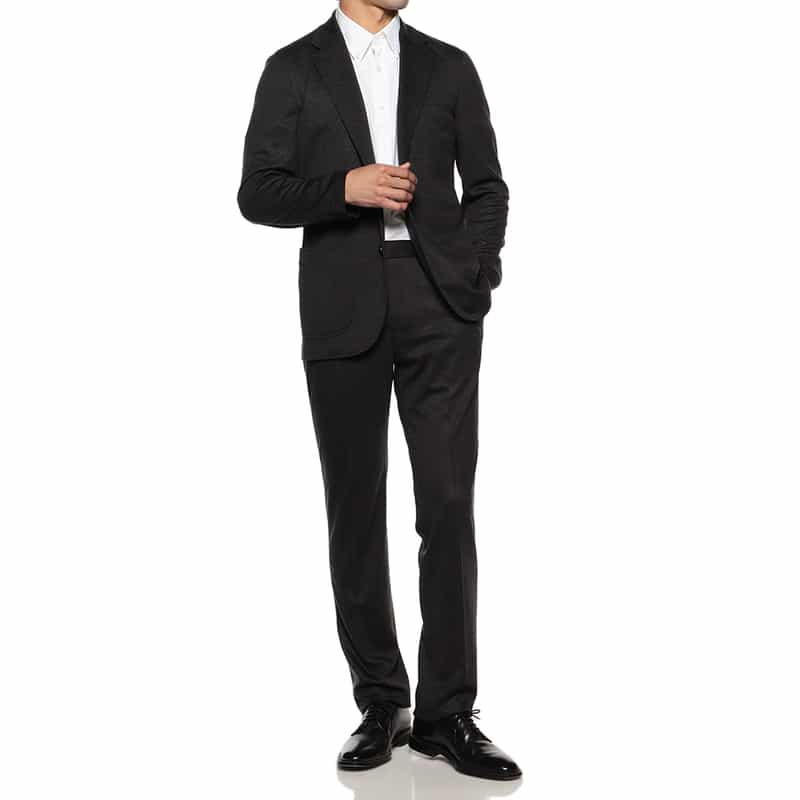 BARNEYS NEW YORK セットアップジャージージャケット （REDA社製生地使用） DARK GRAY