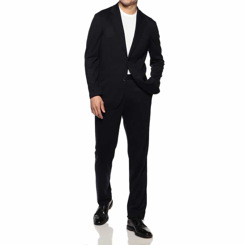 BARNEYS NEW YORK セットアップジャージーパンツ （REDA社製生地使用） NAVY