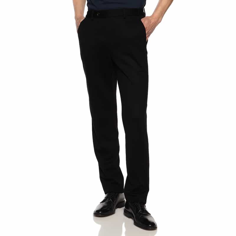 BARNEYS NEW YORK セットアップジャージーパンツ （REDA社製生地使用） BLACK