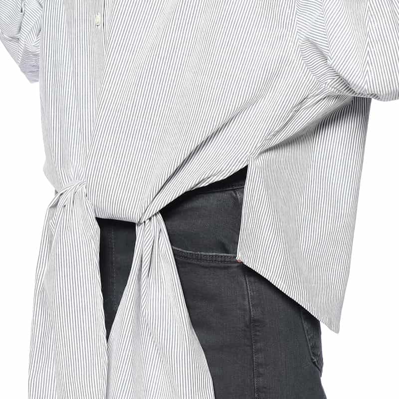 BAGUTTA フロントデザイン ストライプシャツ BLUE