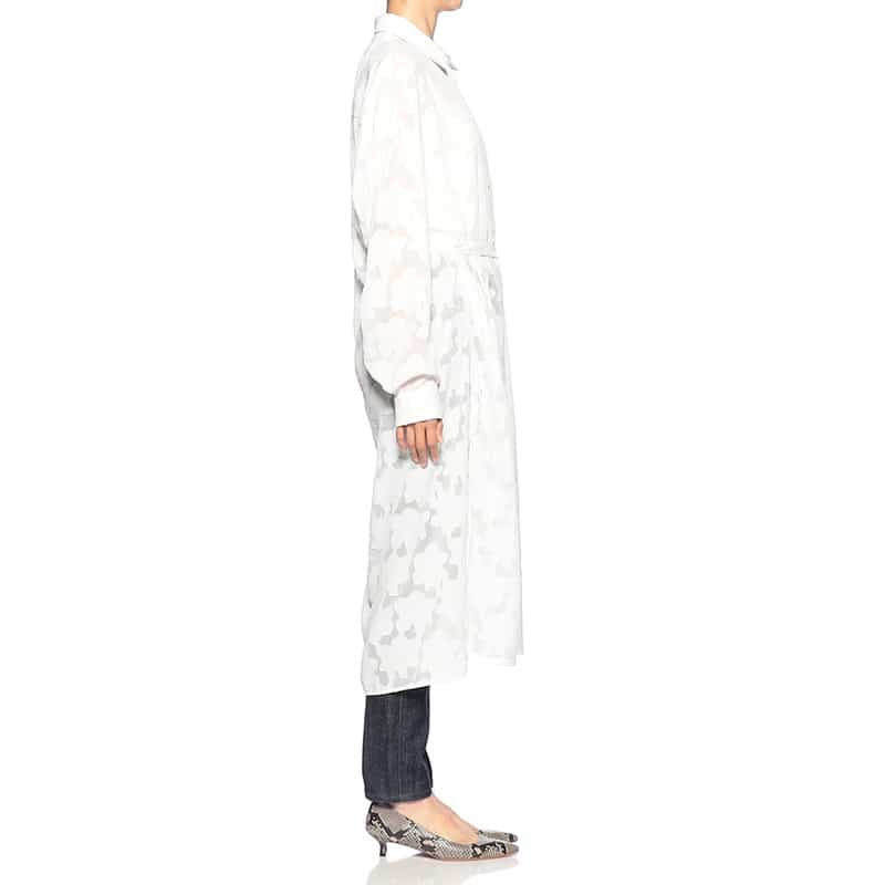 BAGUTTA ロングシャツレイヤードドレス WHITE