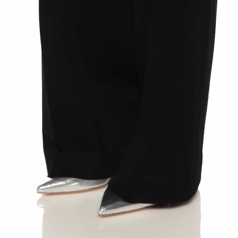 CIRCOLO1901 ハイウエストワイドパンツ BLACK