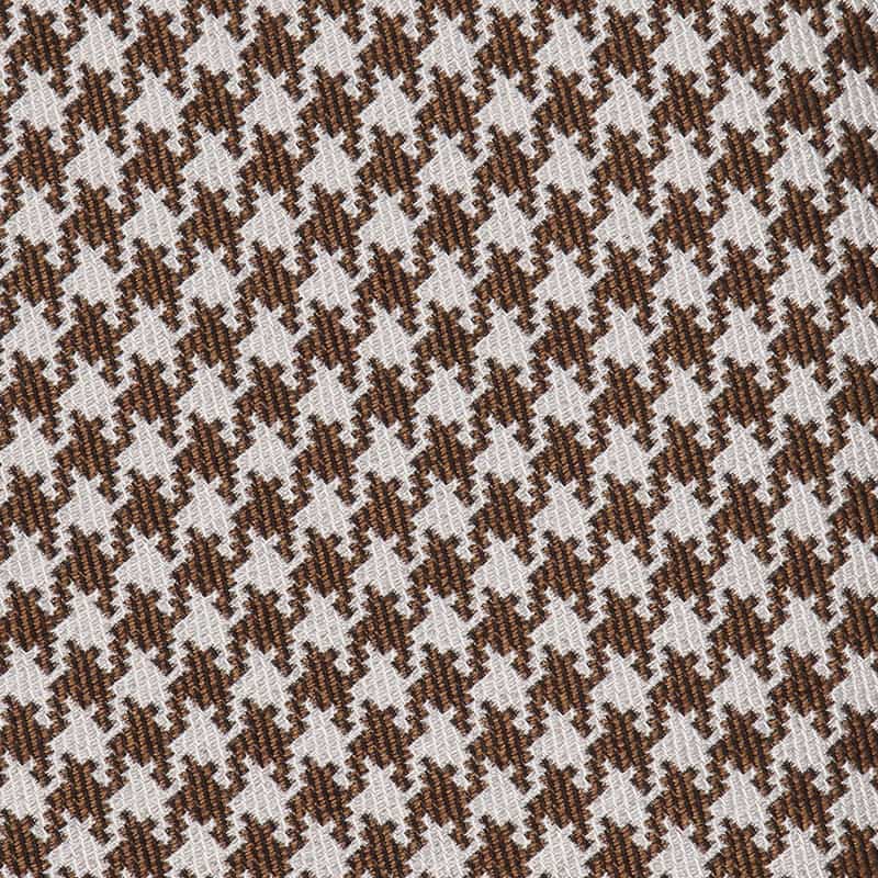 BARNEYS NEW YORK 千鳥柄タイ BROWN