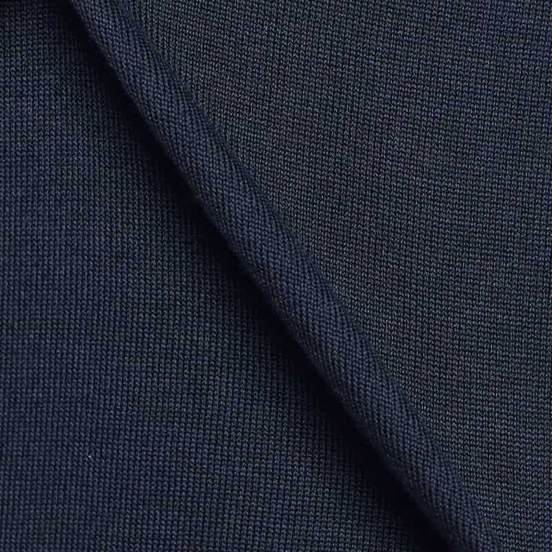 BARNEYS NEW YORK 海島綿スキッパーシャツ NAVY