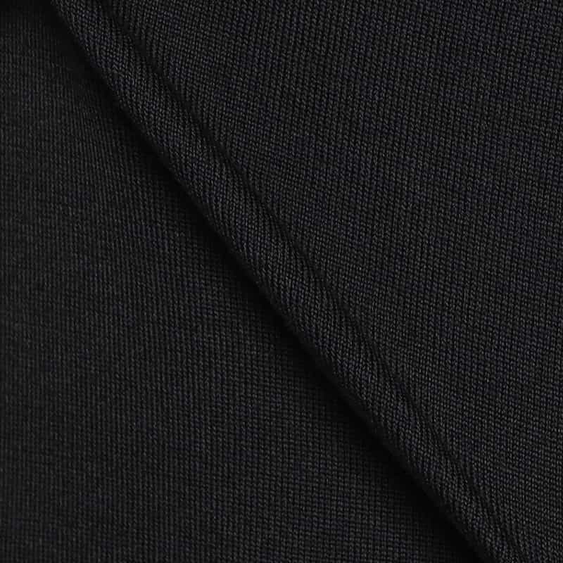 BARNEYS NEW YORK 海島綿スキッパーシャツ BLACK