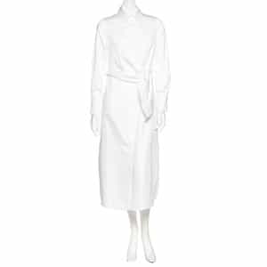 ウエストタイ シャツドレス