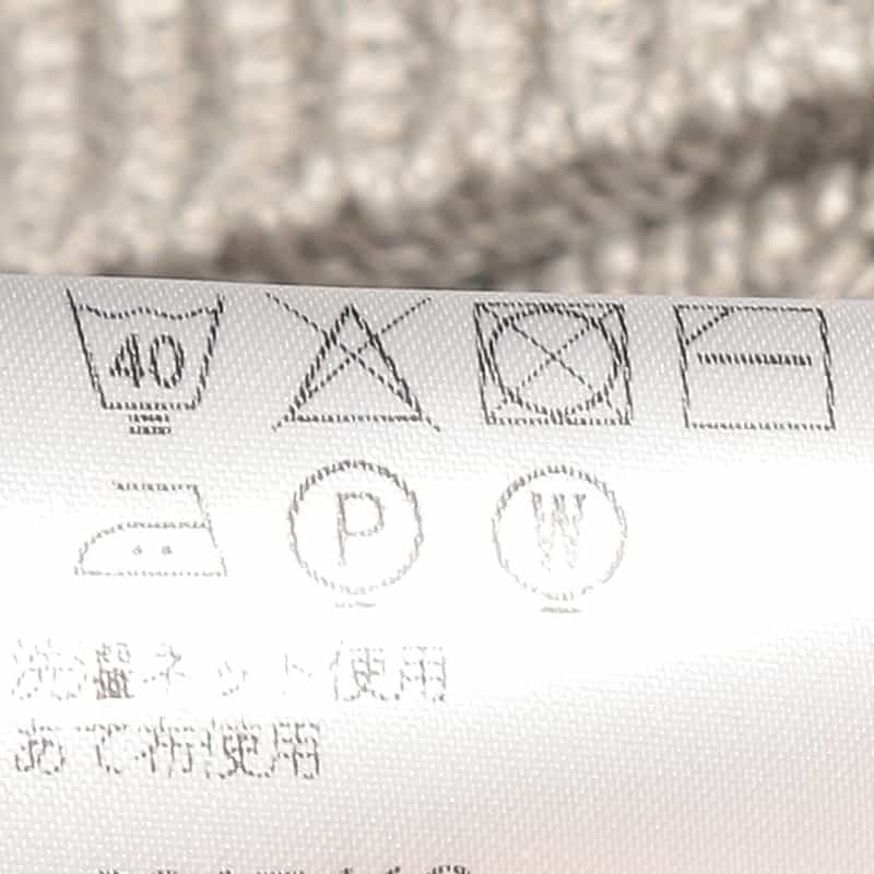 BARNEYS NEW YORK リネンコットンVネックニットプルオーバー GRAY