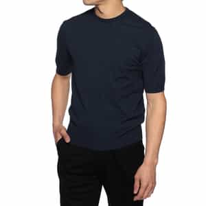 ガーメントダイ半袖ニットソー