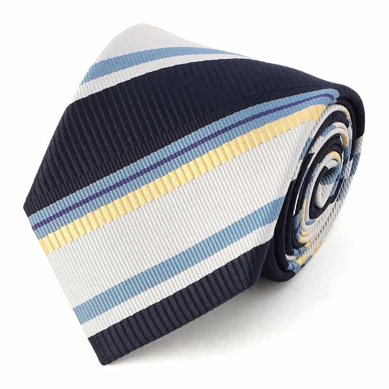 BARNEYS NEW YORK ストライプ柄タイ GRAY