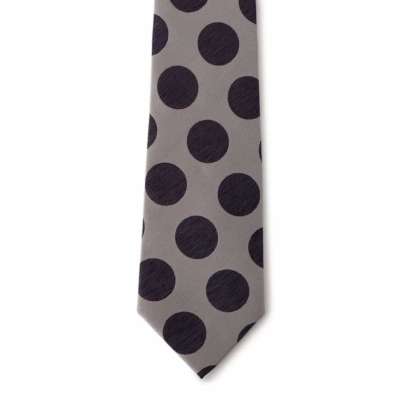 BARNEYS NEW YORK ドット柄タイ GRAY