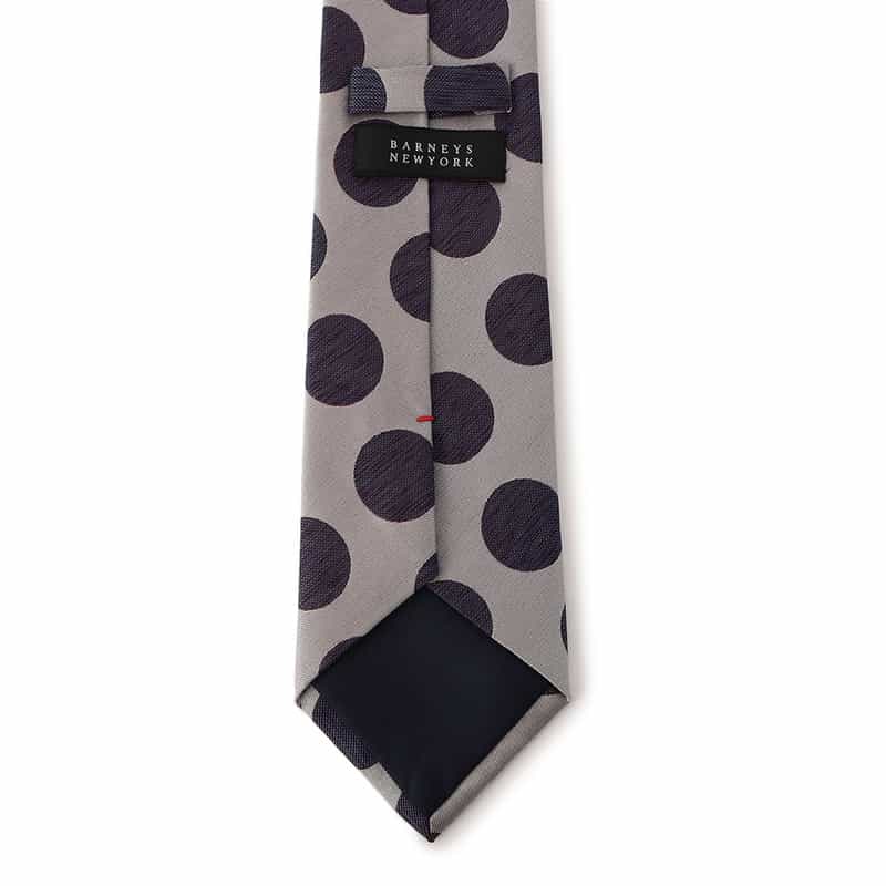 BARNEYS NEW YORK ドット柄タイ GRAY