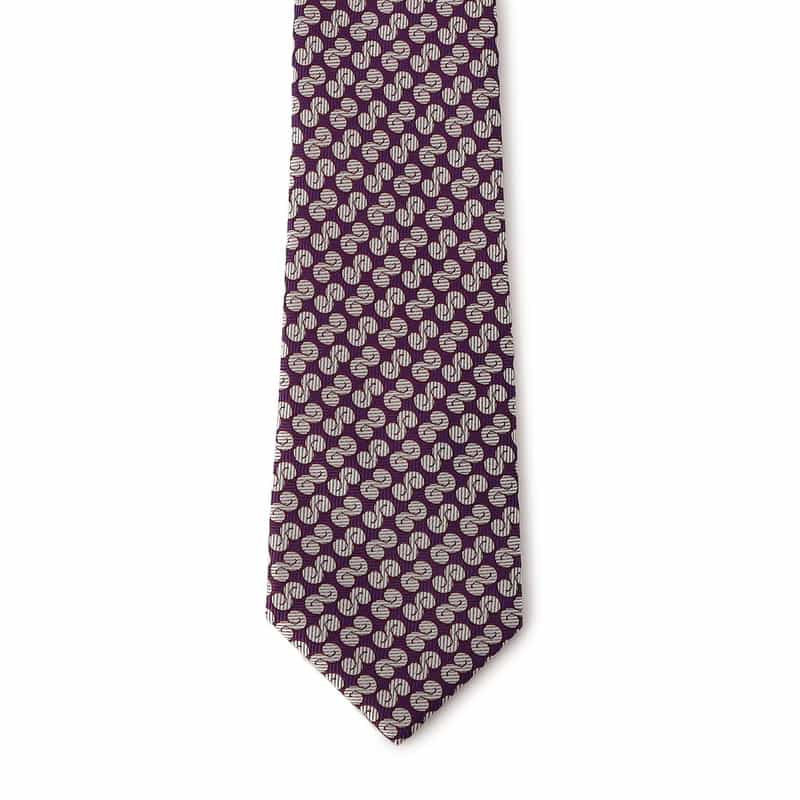 BARNEYS NEW YORK 小紋柄タイ PURPLE