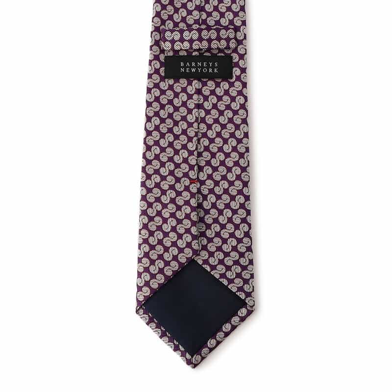 BARNEYS NEW YORK 小紋柄タイ PURPLE