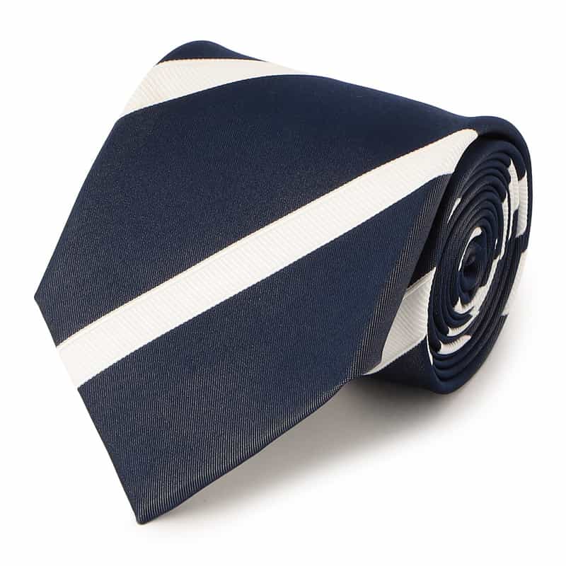 BARNEYS NEW YORK ストライプ柄タイ NAVY