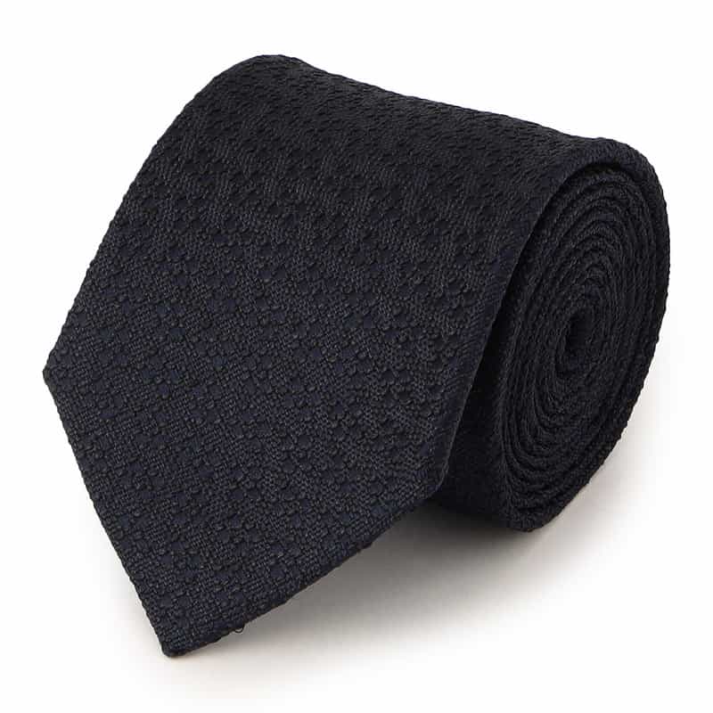 BARNEYS NEW YORK 小紋柄タイ NAVY