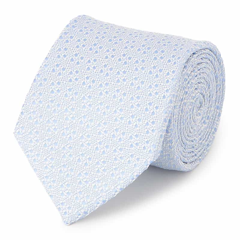 BARNEYS NEW YORK 小紋柄タイ LIGHT BLUE