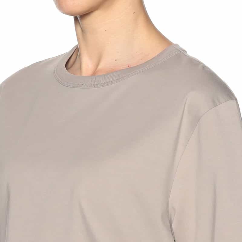 SYNE TOKYO シン トウキョウ×翁安芸氏 コラボレート フリルヘムプルオーバー GRAY BEIGE