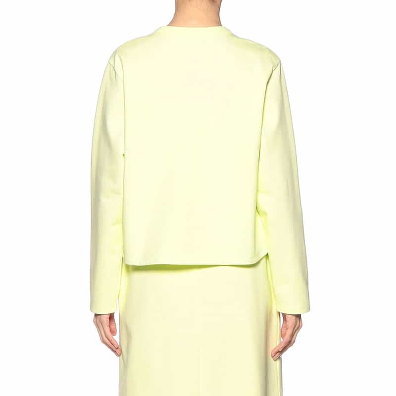 SYNE TOKYO シン トウキョウ×翁安芸氏 コラボレート 限定クルーネックカーディガン LT YELLOW