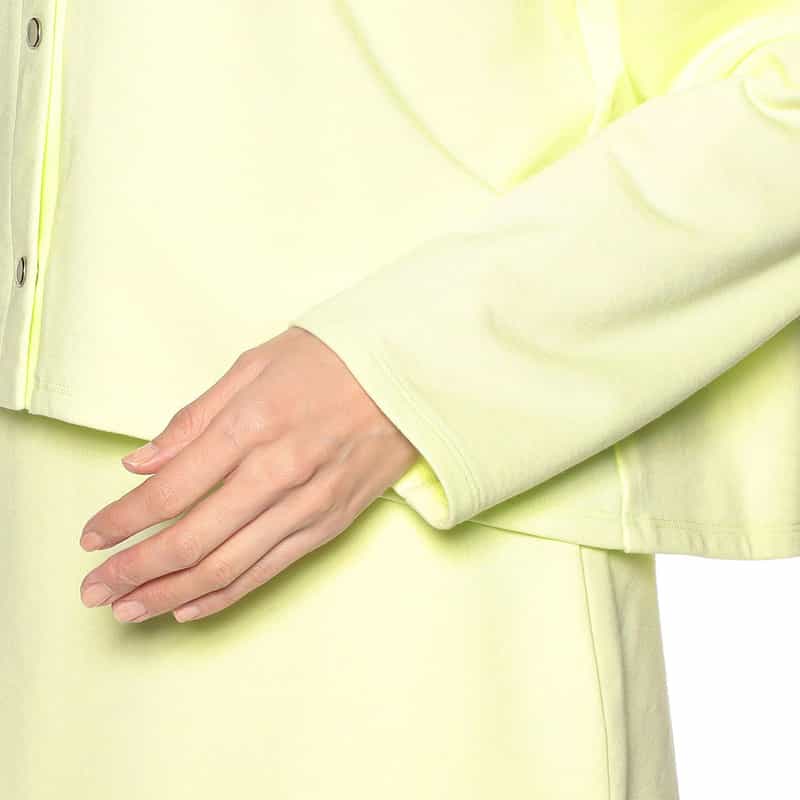 SYNE TOKYO シン トウキョウ×翁安芸氏 コラボレート 限定クルーネックカーディガン LT YELLOW