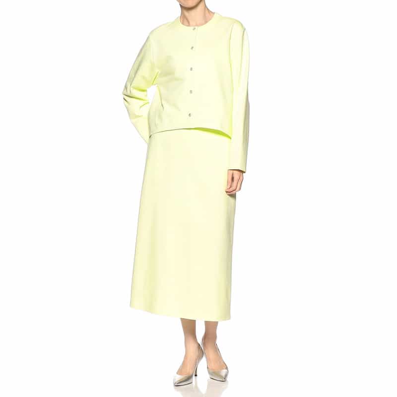 SYNE TOKYO シン トウキョウ×翁安芸氏 コラボレート 限定フレアスカート LT YELLOW