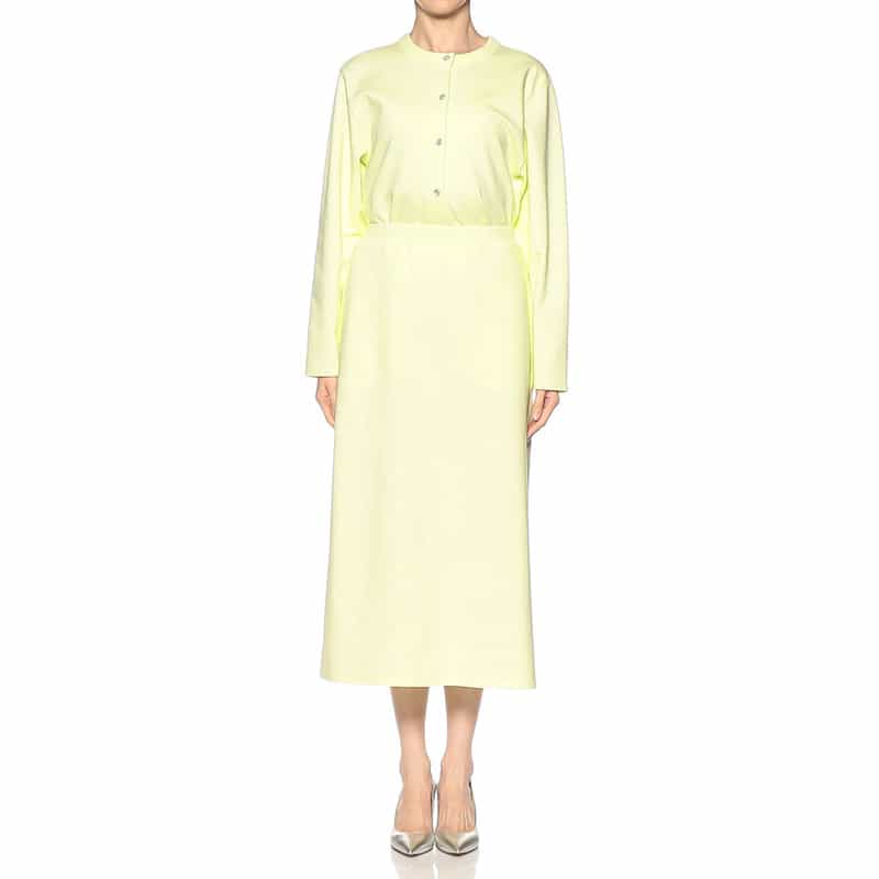 SYNE TOKYO シン トウキョウ×翁安芸氏 コラボレート 限定フレアスカート LT YELLOW