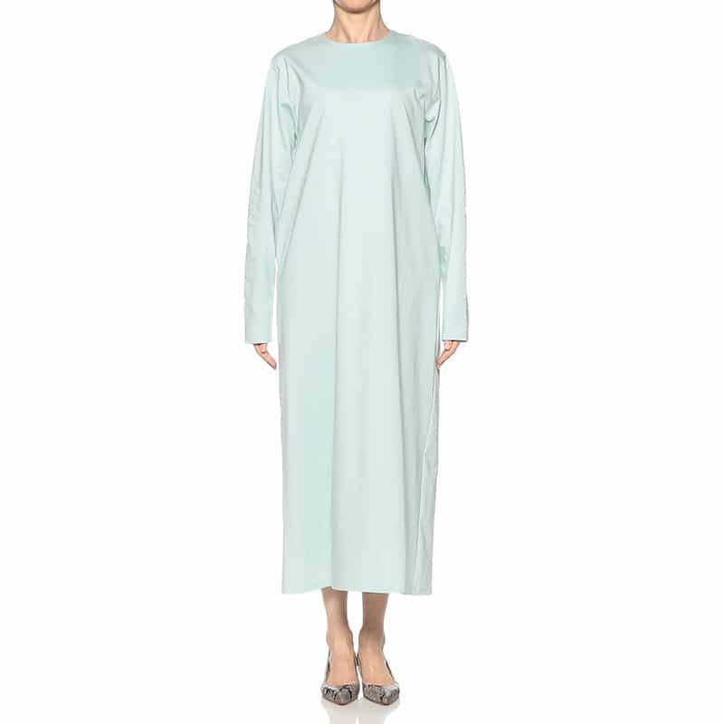 SYNE TOKYO シン トウキョウ×翁安芸氏 コラボレート 限定Iラインスエットドレス LT GREEN