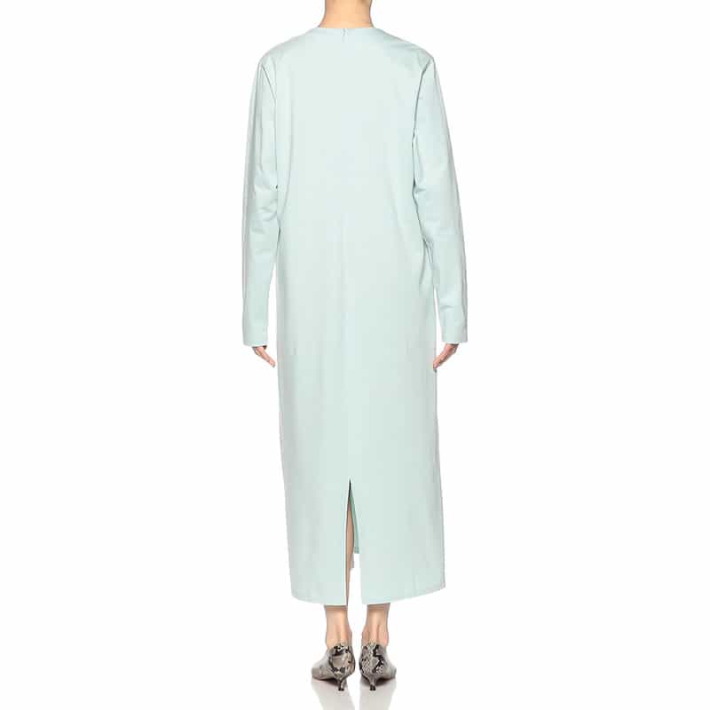 SYNE TOKYO シン トウキョウ×翁安芸氏 コラボレート 限定Iラインスエットドレス LT GREEN