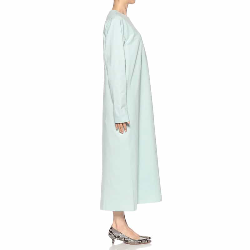 SYNE TOKYO シン トウキョウ×翁安芸氏 コラボレート 限定Iラインスエットドレス LT GREEN